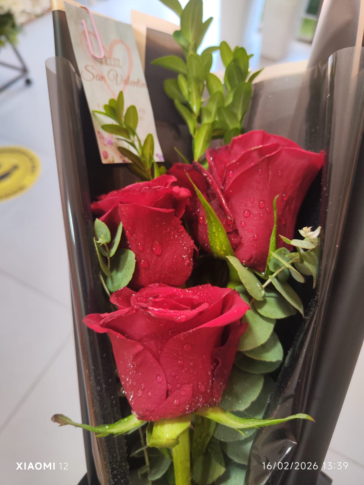 Bouquet pequeño 3 rosas