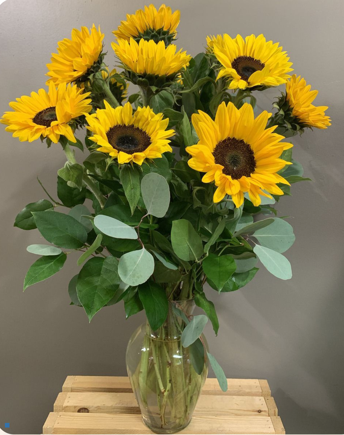 Florero con Girasoles
