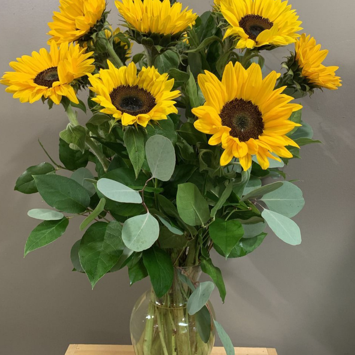 Florero con Girasoles