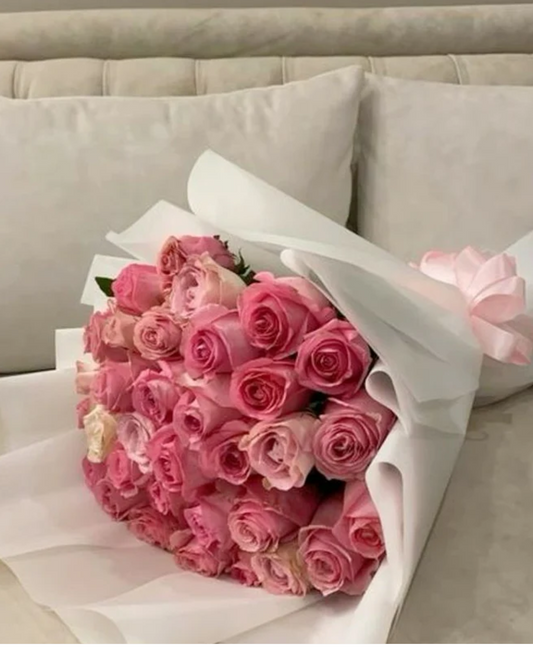 Ramo Bouchon 25 Rosas rosadas