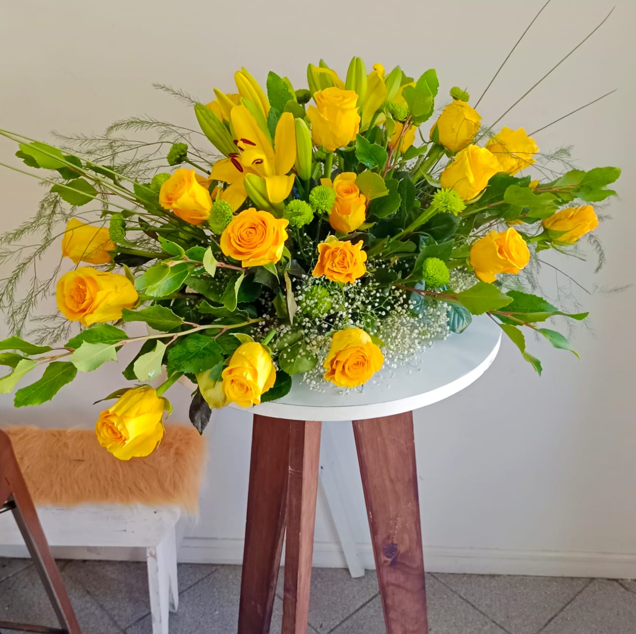 Cojin funebre de Rosas  Grande