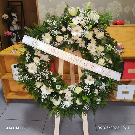 Corona Funebre  (1mtr * 1mtr)