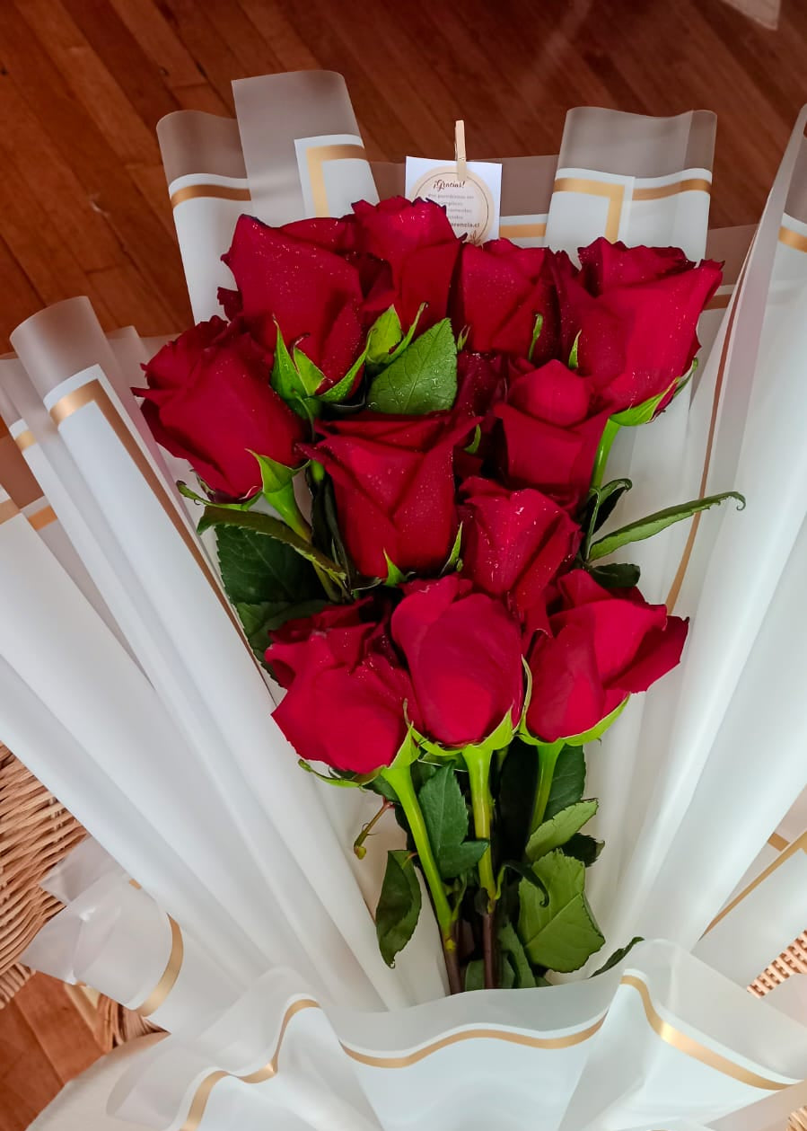Bouquets Rosas Rojas PREMIUM 50 unidades